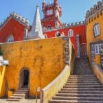 Colorful,Pena,Palace,Or,Palácio,Da,Pena,Stands,On,The