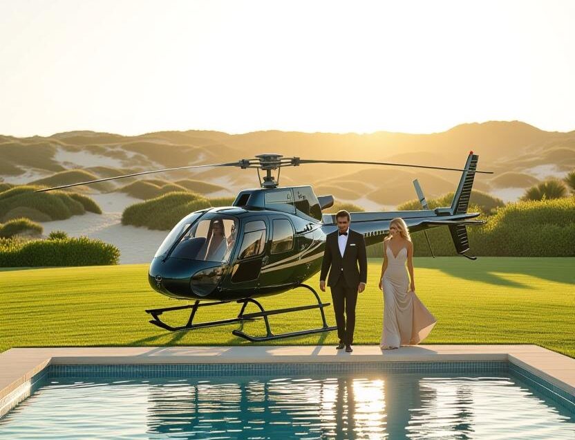 Lisbon to Comporta in Style: A Private Helicopter Tour Escape for Three